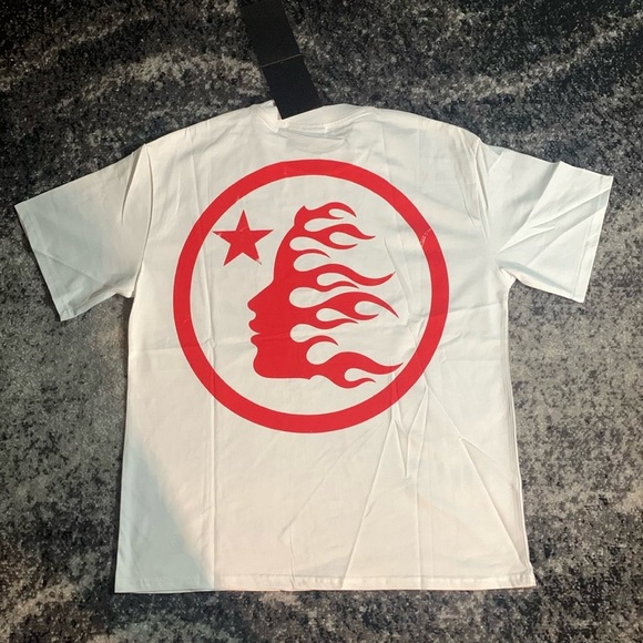 Hellstar Capsule 10 Big Logo White & Red T-Shirt Men’s Size Large - Picture 2 of 2